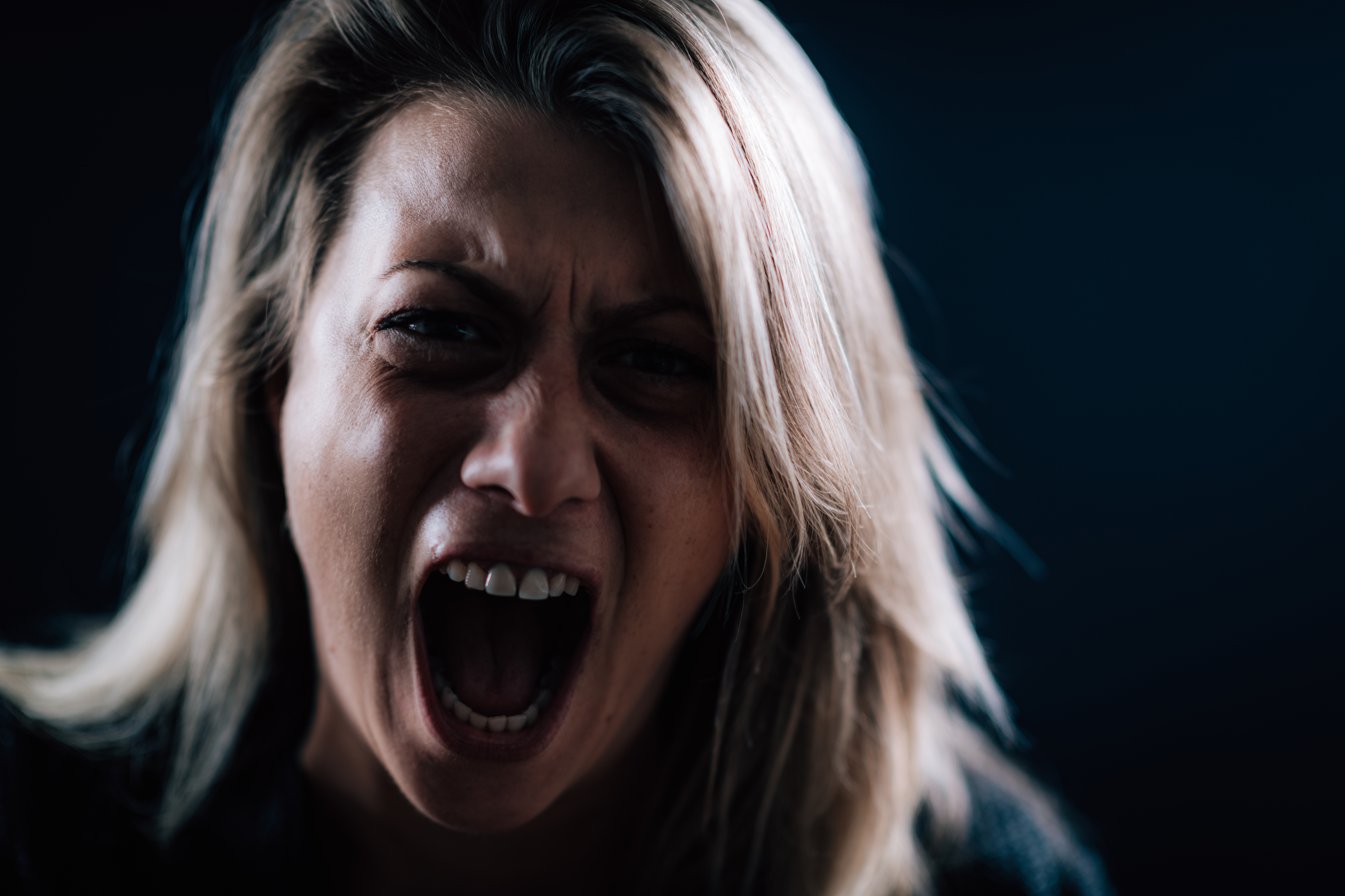 Anger – Intense Portrait of an Angry Woman